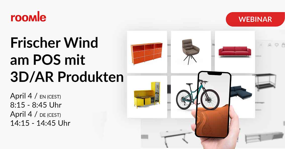 Webinar Invitation - Spice up your POS with 3D/AR products  image